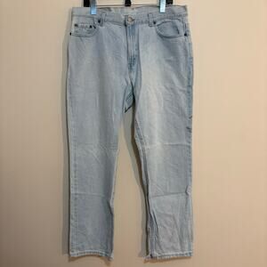 Vintage 90s Levis 505 Jeans Womens 16 Made in USA Light Wash Straight Leg Denim